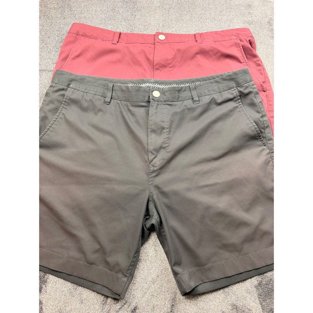 Bonobos Golf Shorts Mens 40 Bundle 8 Inch Inseam Grey Maroon Performance 2 Pack
